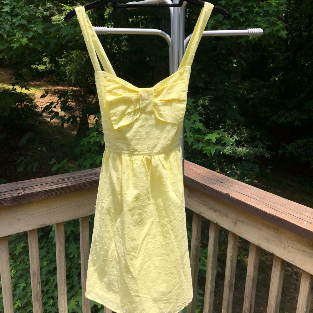 Yellow spring/ summer dress